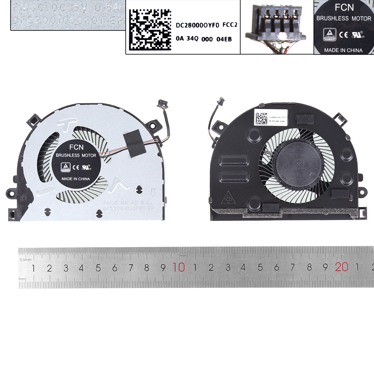 Picture of New Replacement CPU Cooling Fan For Lenovo 14 14IIL 2019(ORG） DFS2001058F0T Layout